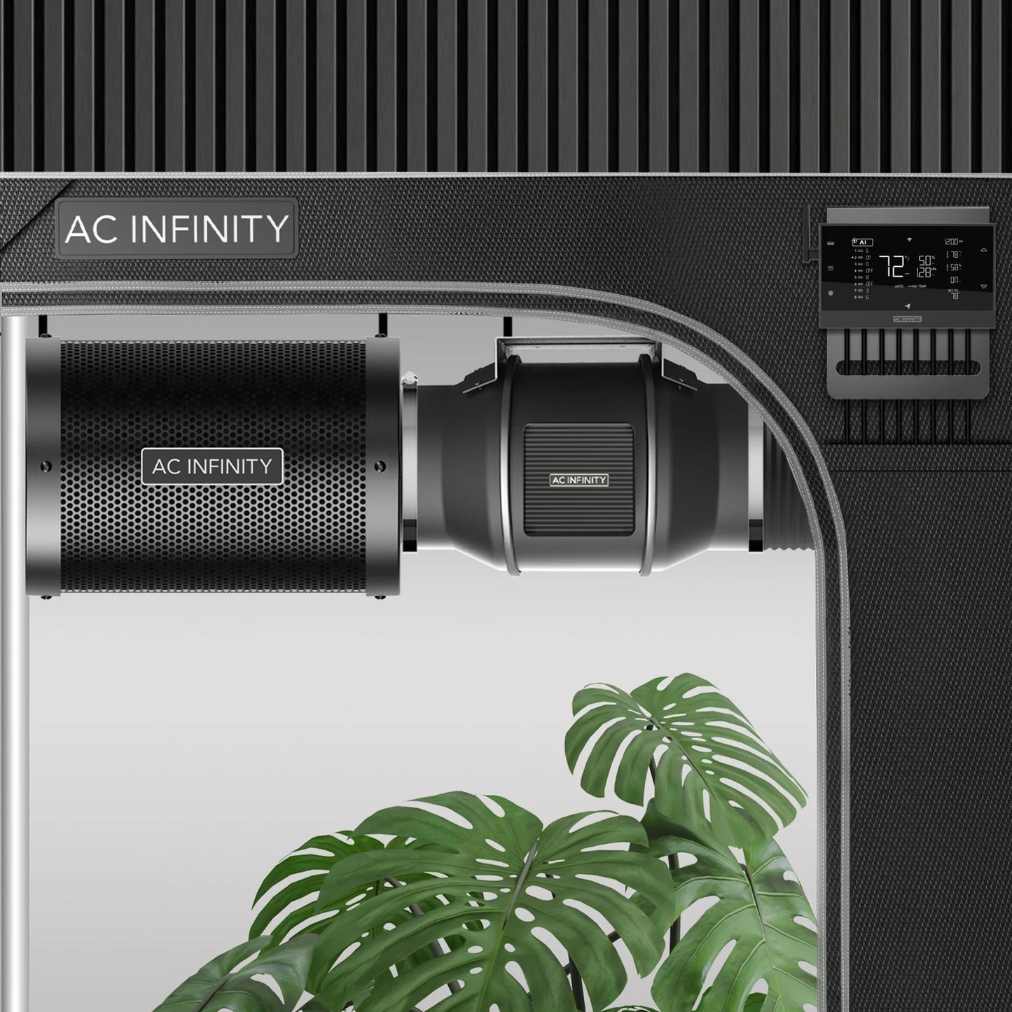 ***PRE ORDER*** Air Filtration Kit 4" with AI Environment Controller, Upgraded Inline Fan, Carbon Filter