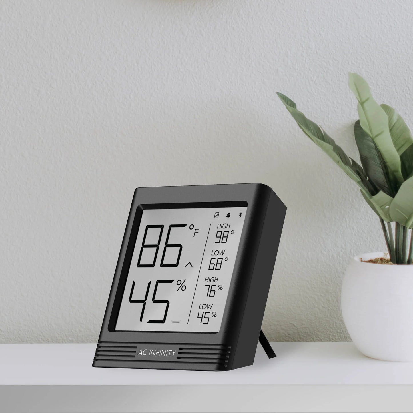 AC Infinity Cloudcom B2, Smart Thermo-Hygrometer With Data App, Integrated Sensor Probe