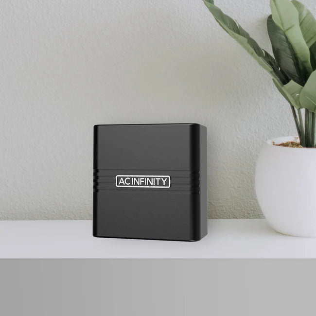 AC Infinity Cloudcom A1, Mini Smart Thermo-Hygrometer With Data App, 12 Ft. Sensor Probe