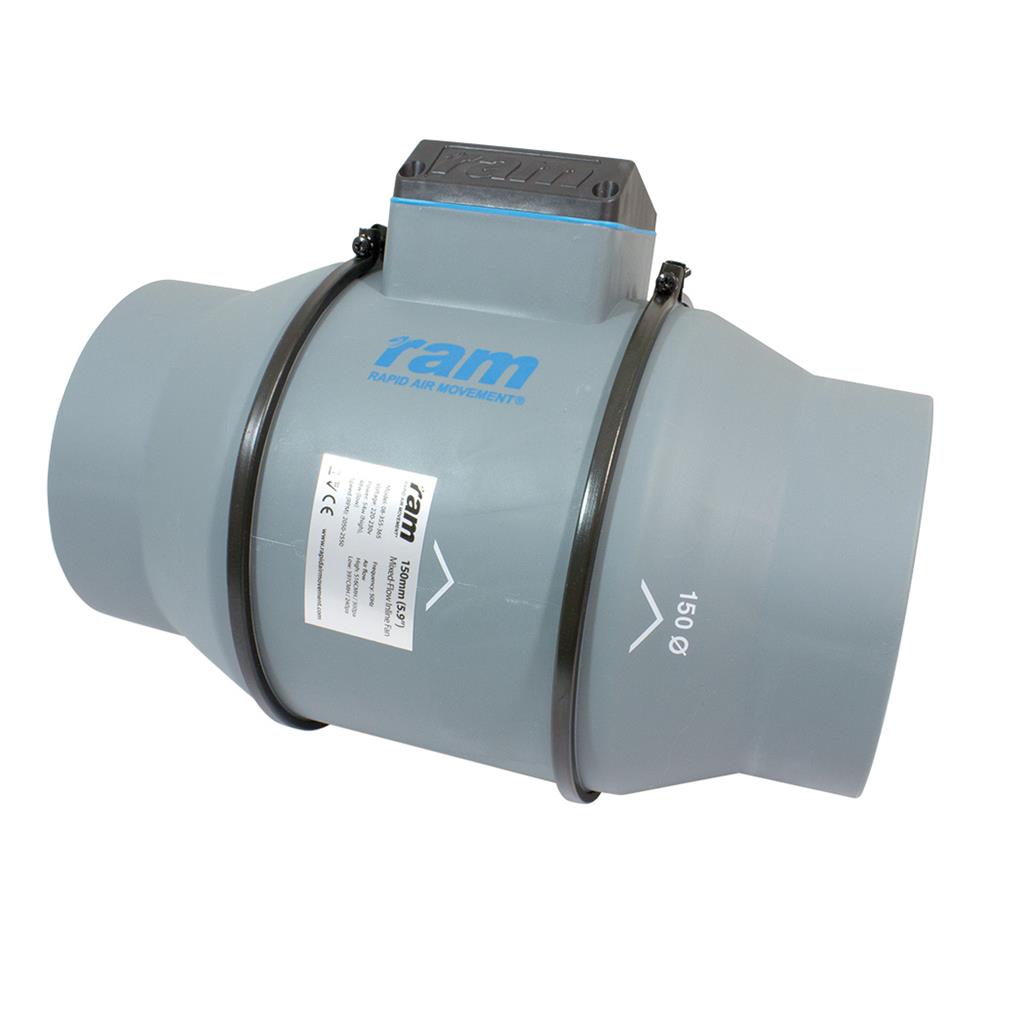 RAM Mixed Flow Inline Fan 150mm
