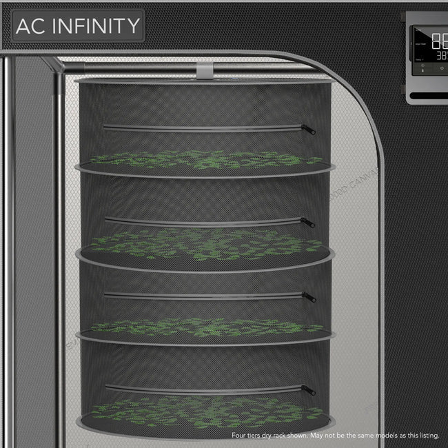 AC Infinity Hanging Herb Drying Rack, Fits 3x3 Grow Tents, Six Tiers