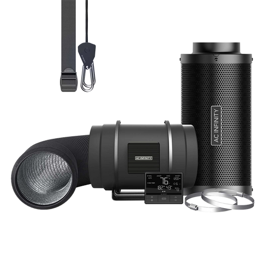 8" - Inline Fan, 69 PRO Controller, Carbon Filter & Ducting