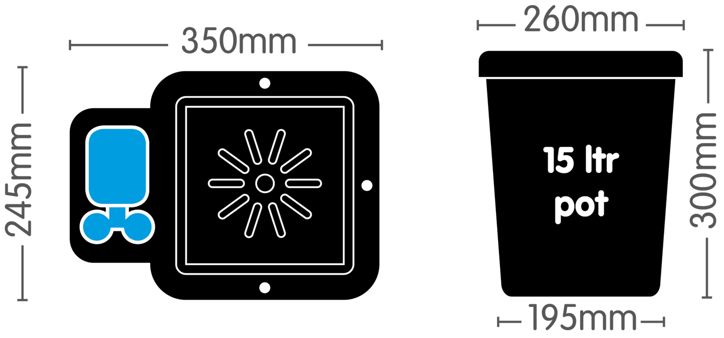 Autopot 1 Pot Extension Kit - 15L