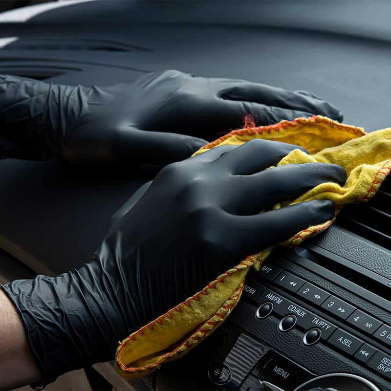 Black Nitrile Gloves