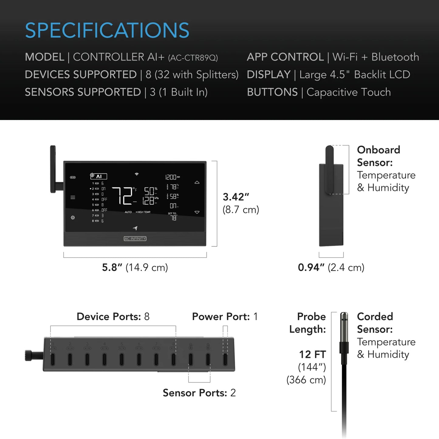 AC Infinity AI Controller – Smart Climate Control Hub