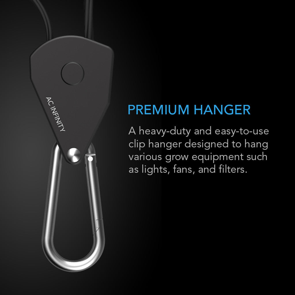AC Infinity Heavy Duty Adjustable Rope Clip Hanger