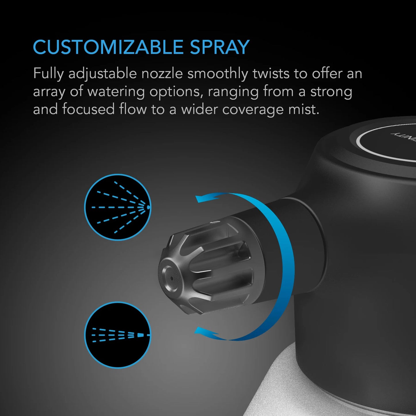 AC Infinity Automatic Water Sprayer 2L Electric Mister, Graphite