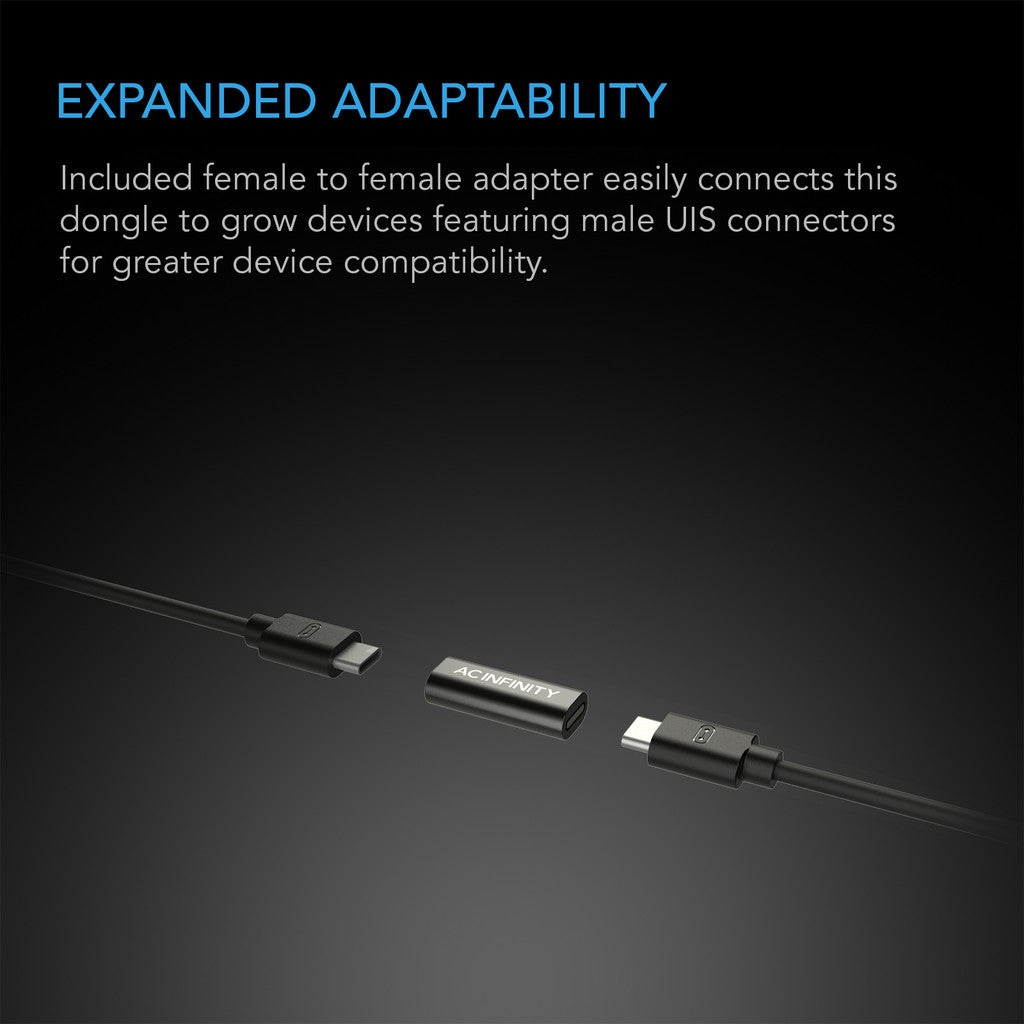 AC Infinity Uis 2-in-1 Splitter, Daisy-Chain Adapter Dongle