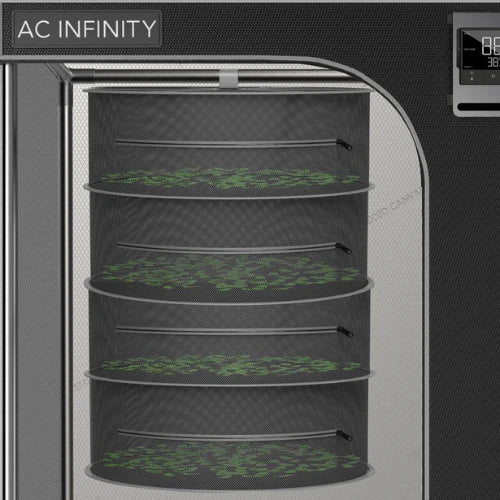 AC Infinity Hanging Herb Drying Rack, Fits 3x3 Grow Tents, Eight Tiers