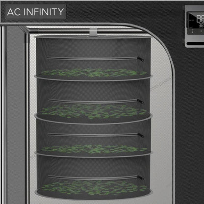 AC Infinity Hanging Herb Drying Rack, Fits 3x3 Grow Tents, Eight Tiers