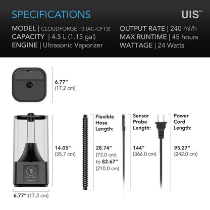 Cloudforge T3 4,5L Luftbefeuchter